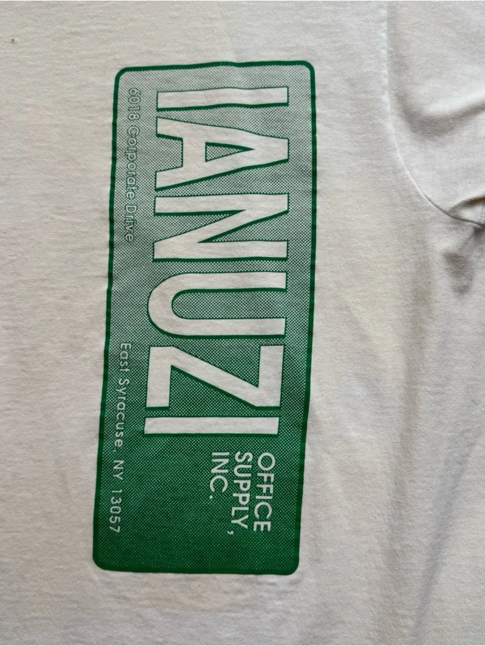 Vintage‎ Fruit of the Loom Ianuzzi Office Supply Graphic White Men's T-Shirt L